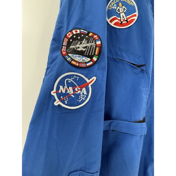 NASA US Space Camp Blue Astronaut Flight Suit Huntsville AL  Size Adult MEDIUM - Picture 4 of 14
